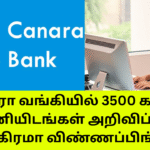 Canara Bank Job Notification 2025 Vacancy 3500 Apply Now