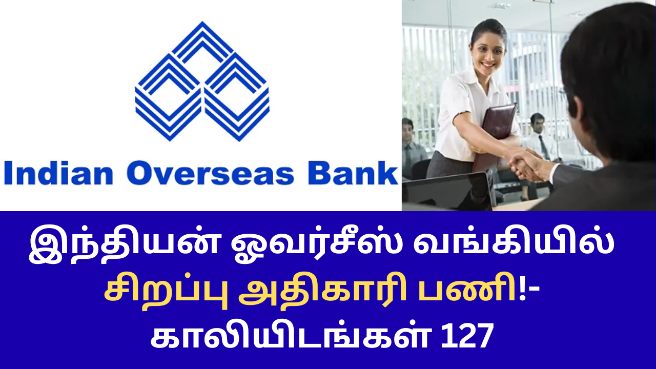 IOB Bank Jobs 2025 Apply Link
