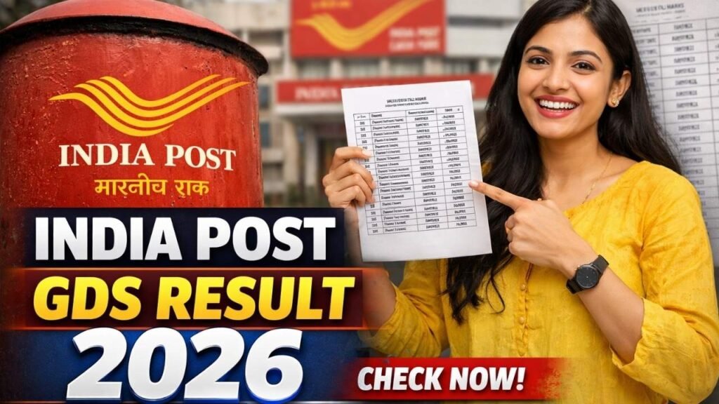 India Post Office GDS Result 2026 Check Now