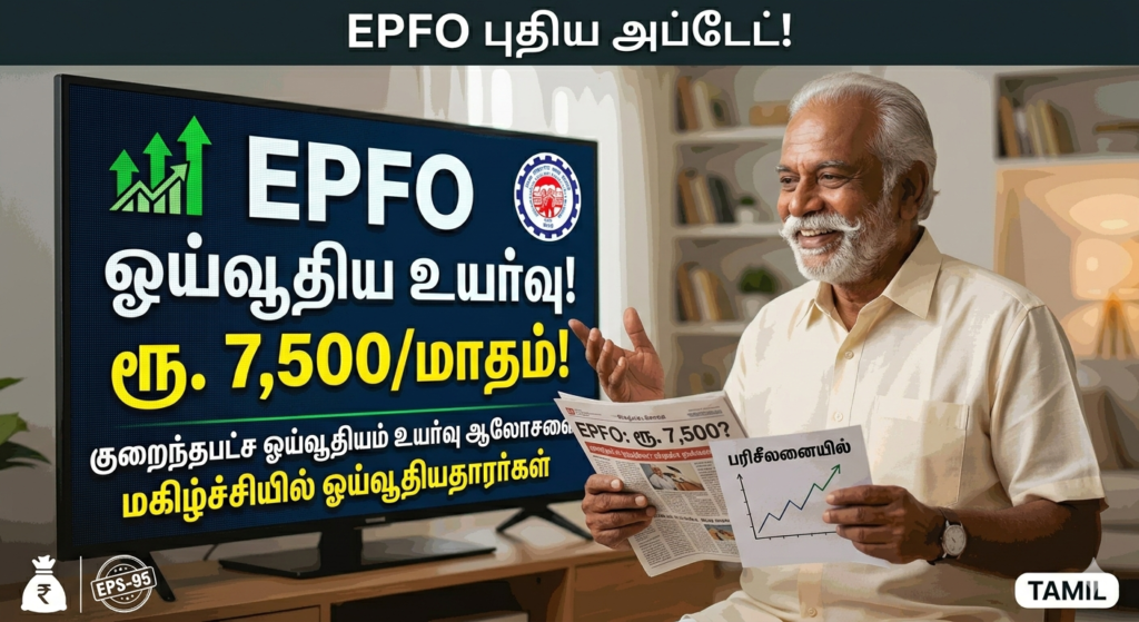 EPFO Pension Hike 7500 Latest News Tamil